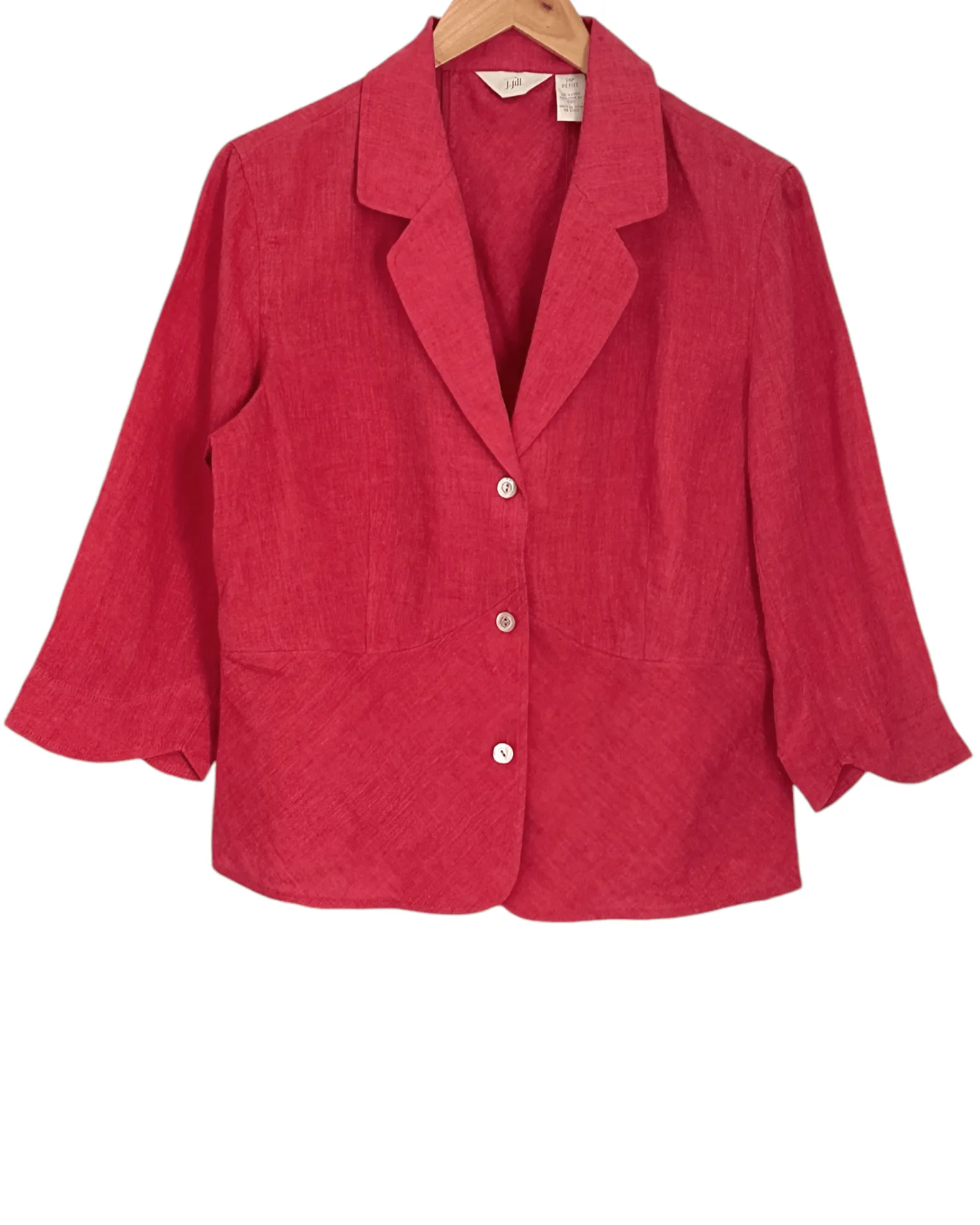 Soft Autumn Chuparosa Three Button Linen Jacket