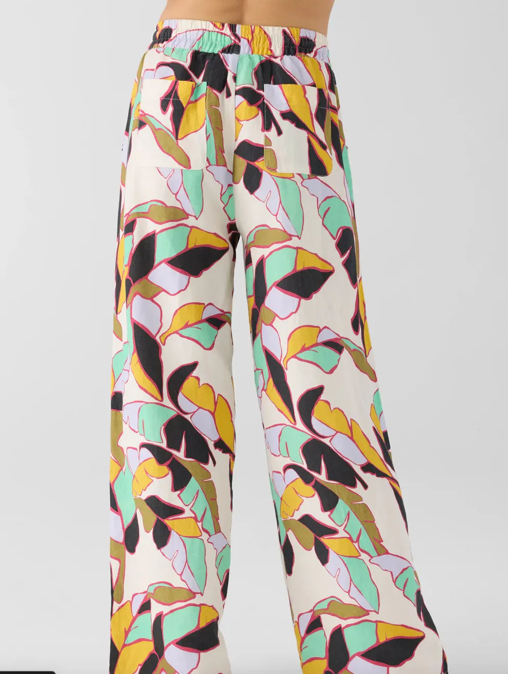 Sol Angeles Kate Linen Pant in Cassie Floral