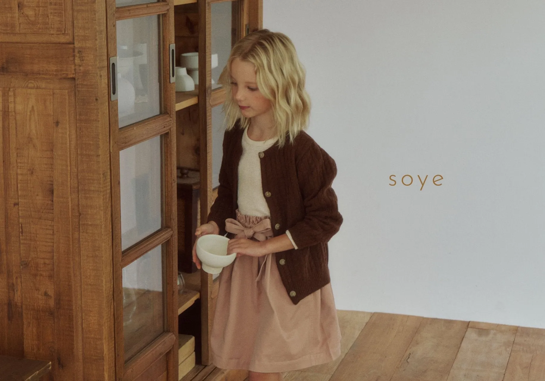 [soye] chino belt skirt / pink