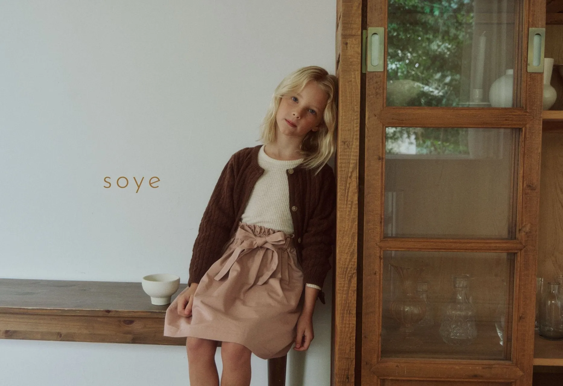 [soye] chino belt skirt / pink