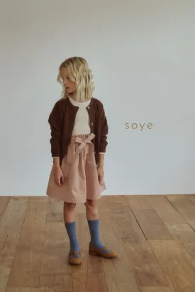 [soye] chino belt skirt / pink