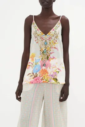 V Neck Cami - Sunlight Symphony