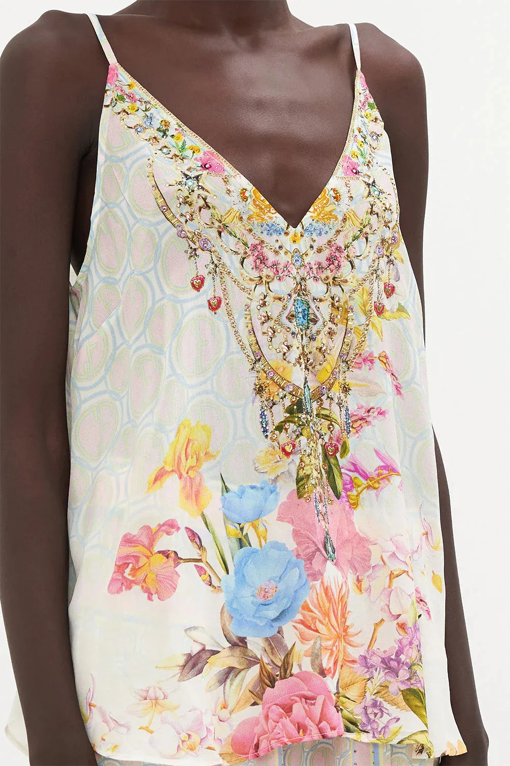 V Neck Cami - Sunlight Symphony