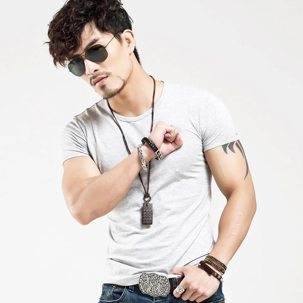 V neck Fitness Casual T-shirt