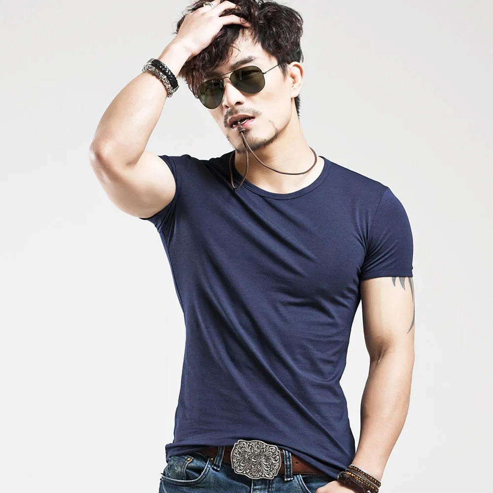 V neck Fitness Casual T-shirt