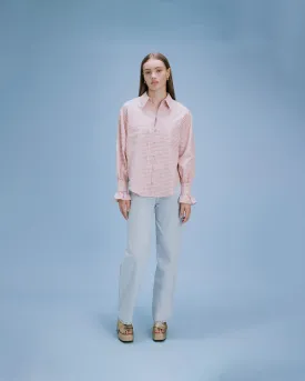 VAL GINGHAM SHIRT PINK GINGHAM