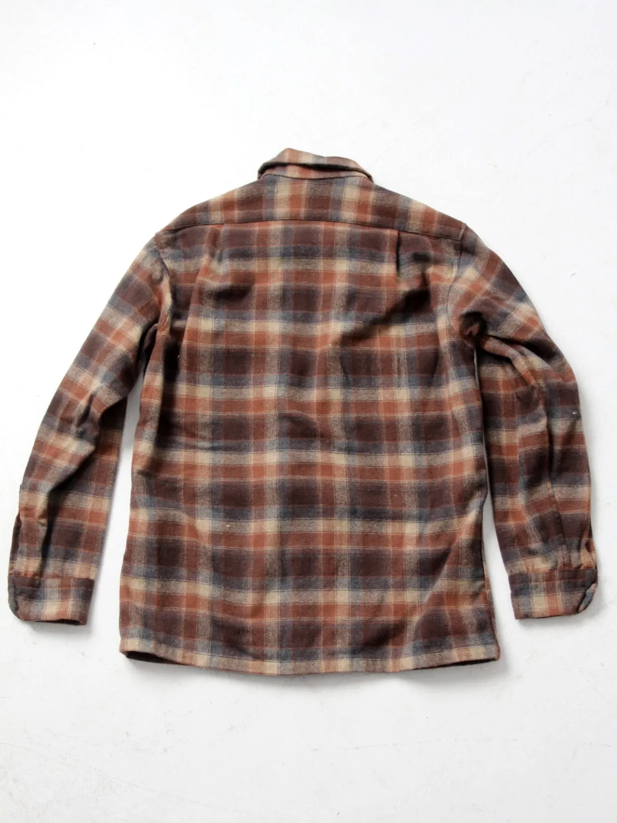 vintage 60s Pendleton wool plaid button down shirt