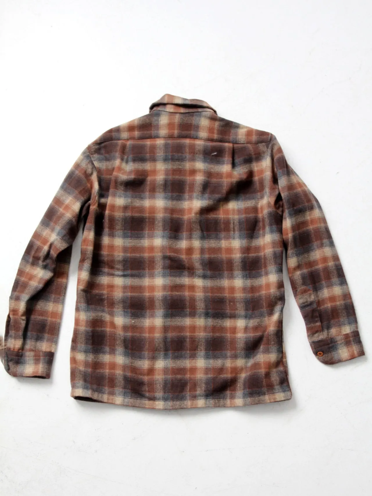 vintage 60s Pendleton wool plaid button down shirt