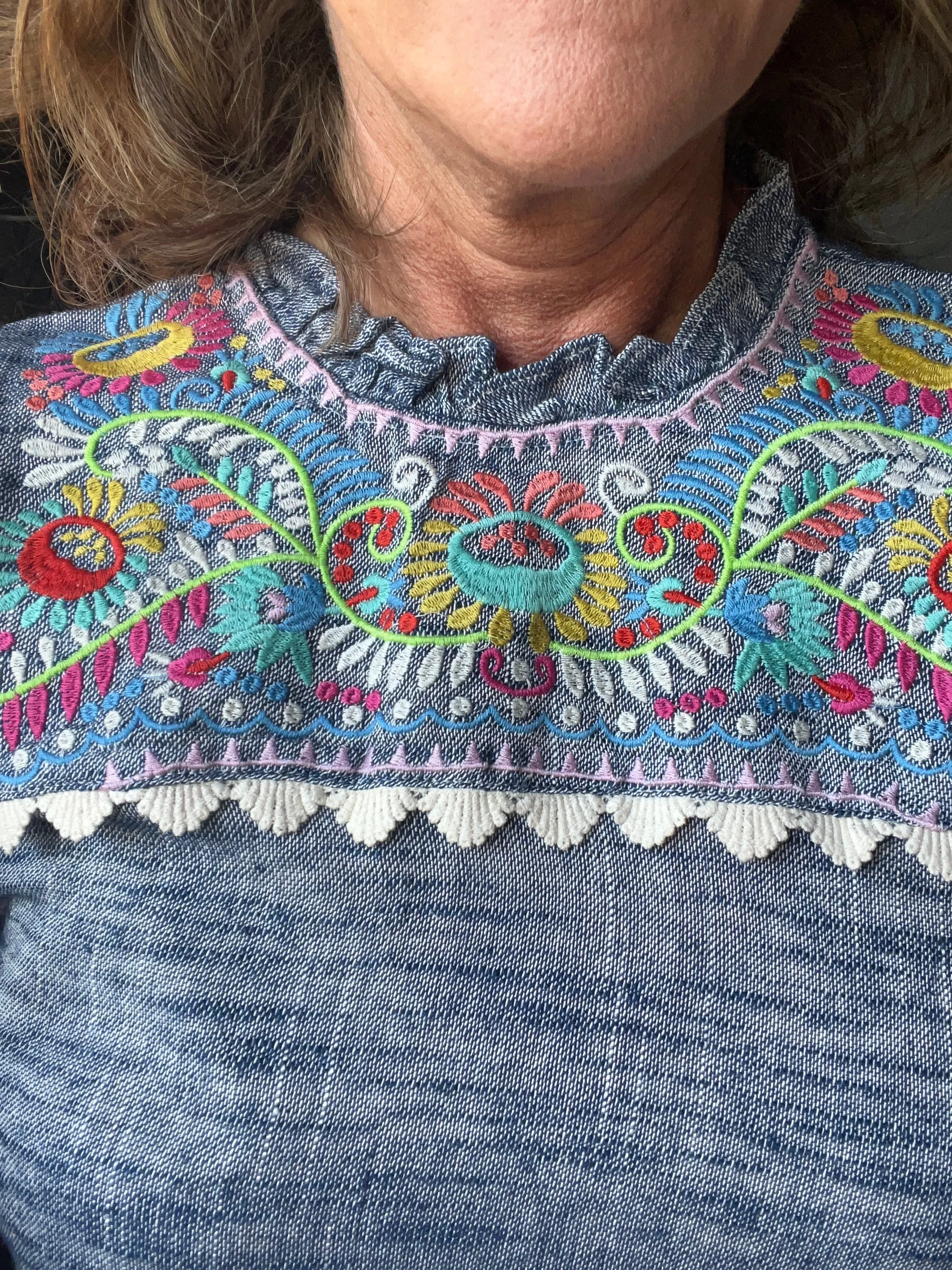 With a Smile Embroidered Top-THML