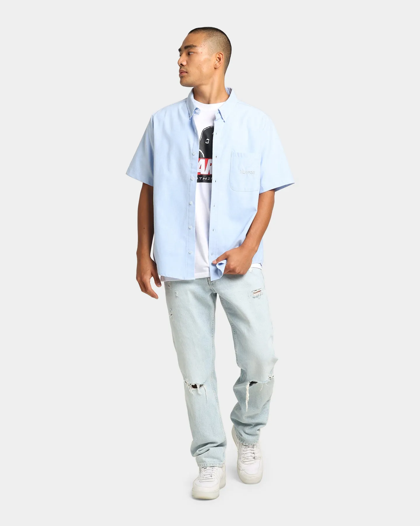 XLARGE 91 Oxford Shirt Blue