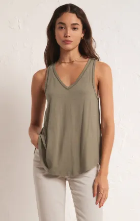 Z Supply Vagabond Lace Trim Tank